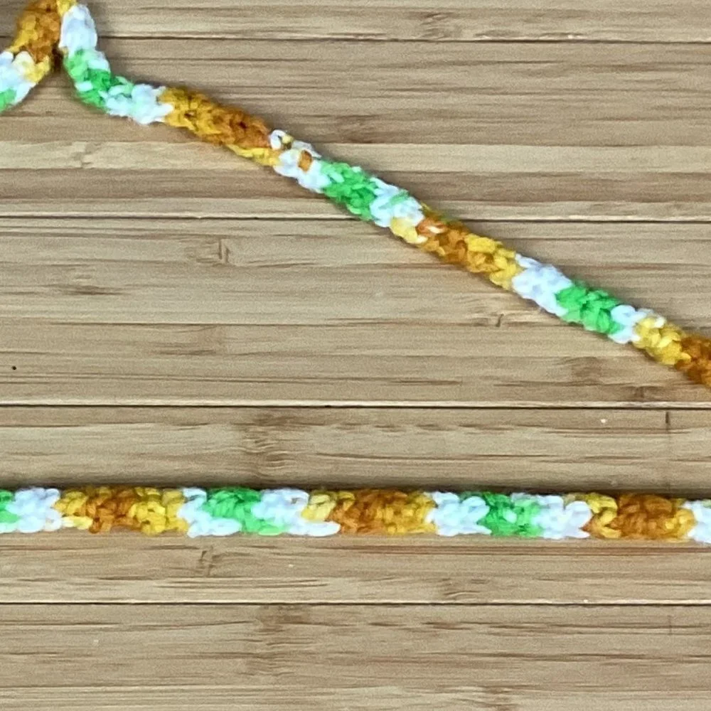 Vintage 1970s Set of 6 Crocheted Wire Hangers